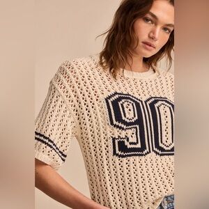 Lucky NWT Varsity Mesh Tee size XS